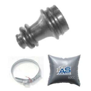 FUELLE DE SEMIEJE AS LADO CAJA KIT CON ABRAZADERAS METALICAS Y ACEITE DE TRANSMISION